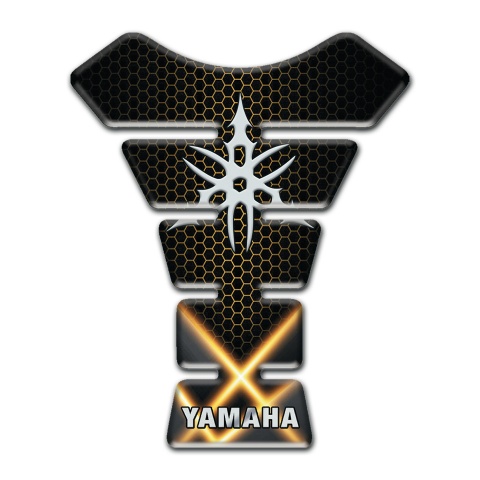 Yamaha Tank Pad Protector Crossed Orange Lights Model 