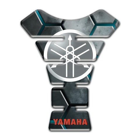 Yamaha Tank Pad Motorbike 3D DEsign and Classic Grey Logo 