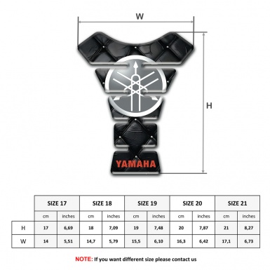 Yamaha Tank Fuse Style Black Leather effect 