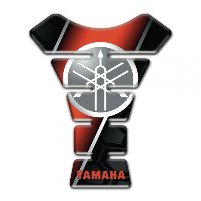 Yamaha Tank Protector Red Black print Design 