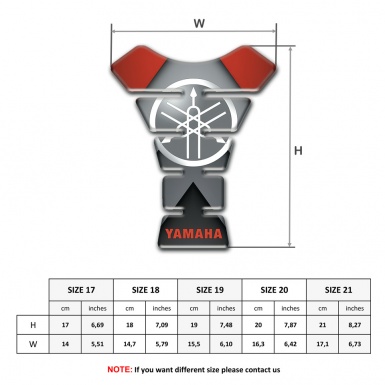 Yamaha Tank Pad Motorbike Racing Edition Model with Round Classic logo 