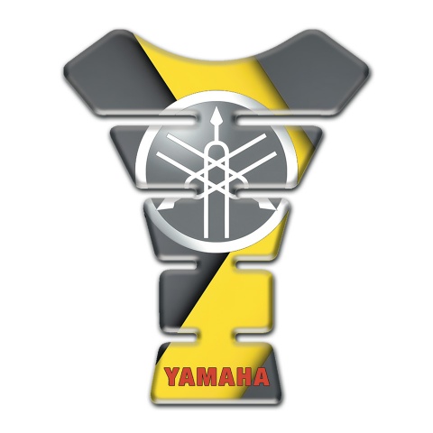 Yamaha Tank Fuse Grey Yellow Base with White Grey Logo 