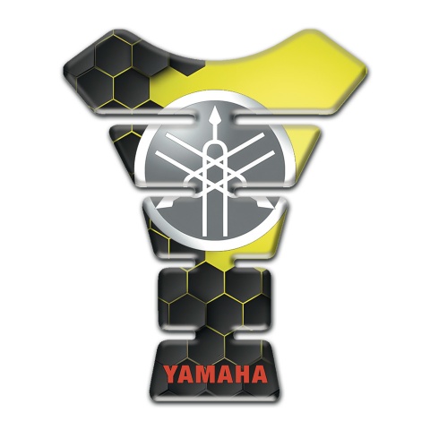 Yamaha Tank Protector 3D Hexagons Design 