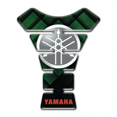Yamaha Tank Protector Dark Green decoration Base Grey Stylish Logo 