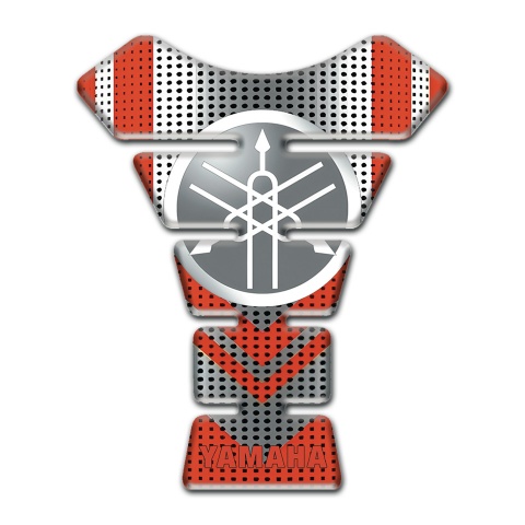 Yamaha Tank Fuse Grey Red base and Stylish Classic Logo Design 