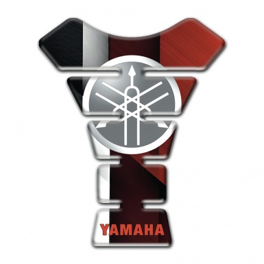 Yamaha Tank Guard Pads High-Quality Anti Slip Sticker with Grey White Logo Design 