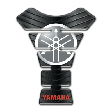 Yamaha Tank Guard Pads Rubber Base Style Red Inscription Logo 