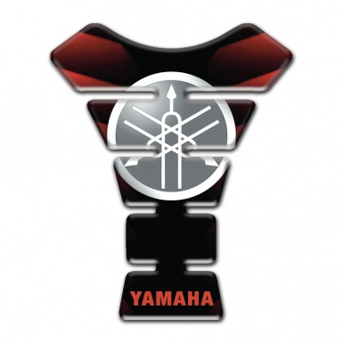 Yamaha Tank Pad Protector Merging red Black base and Round Logo 