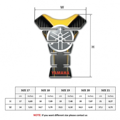 Yamaha Tank Pad Protector Premium Quality Model with Circle Logo 