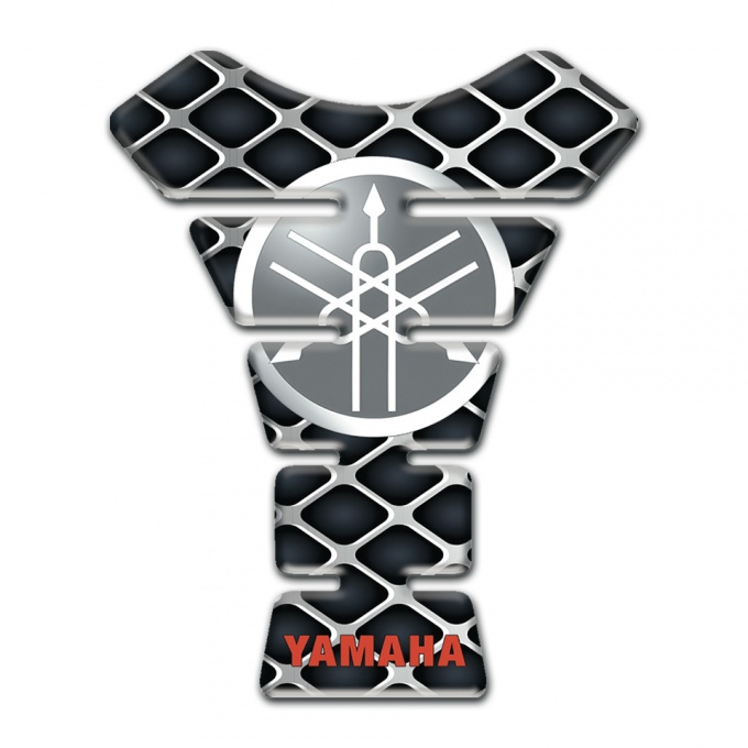 Yamaha Tank Protector Large Grid Effect and Circle Logo 