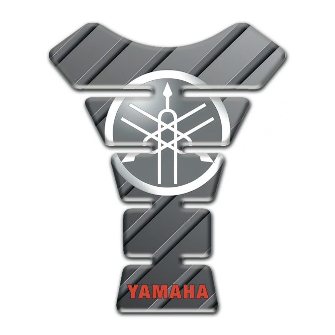 Yamaha Tank Pad Motorbike Diagonal Grey Chanels Style 
