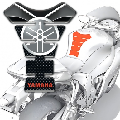 Yamaha Tank Pad Motorbike Circle Logo Stylish Base Design