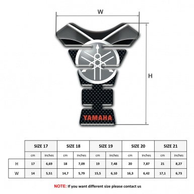 Yamaha Tank Pad Motorbike Circle Logo Stylish Base Design