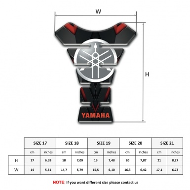 Yamaha Tank Guard Pads Red Inscription Logo Edition 