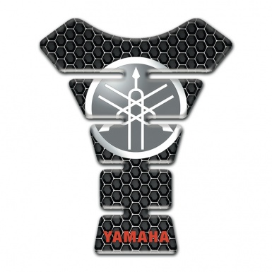 Yamaha Tank Pad Motorbike Perforated Steel Design Circle Logo Style 
