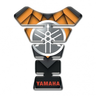 Yamaha Tank Protector Orange Black Decoration with Circle Logo 