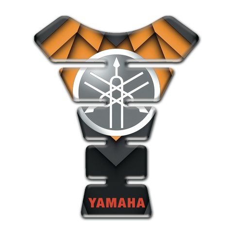 Yamaha Tank Protector Orange Black Decoration with Circle Logo 