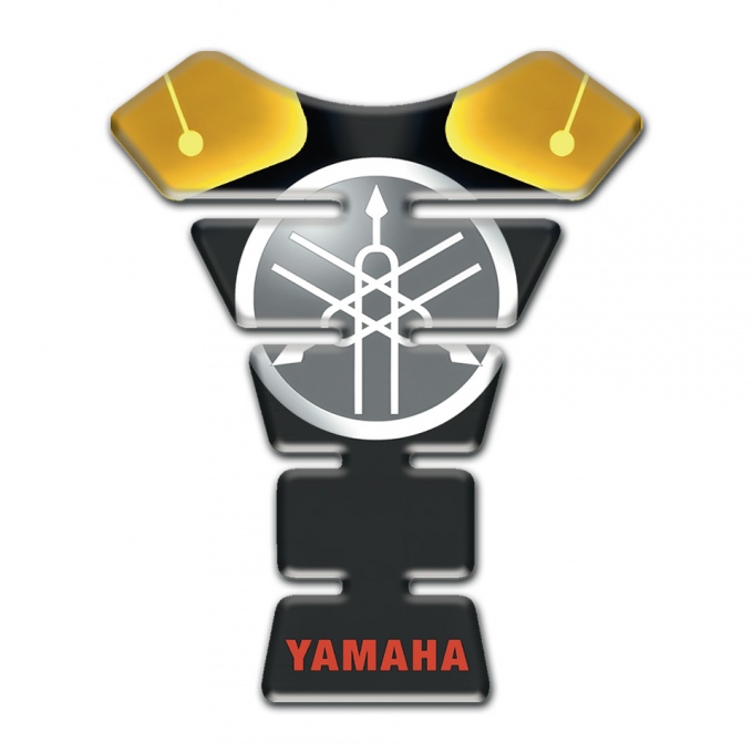 Yamaha Tank Guard Pads Red Inscription Logo Version 