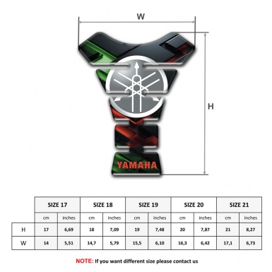 Yamaha Tank Fuse Amazing Colorful Design Circle Logo 