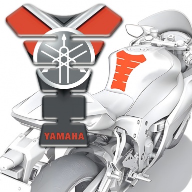 Yamaha Tank Protector Red Inscription with Circle Logo 