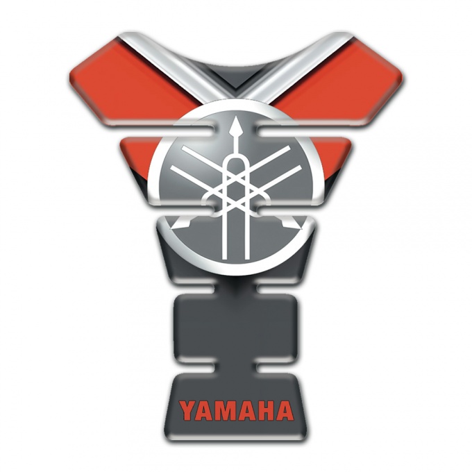 Yamaha Tank Protector Red Inscription with Circle Logo 