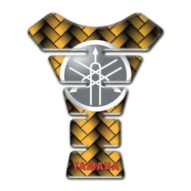 Yamaha Tank Guard Pads Yellow Fibers Circle Logo Style 