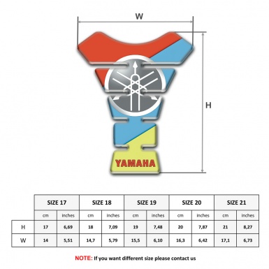 Yamaha Tank Fuse Fresh Colors background Design 