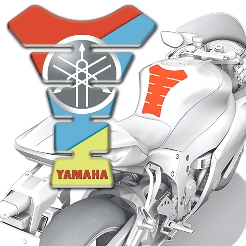 Yamaha Tank Fuse Fresh Colors background Design 
