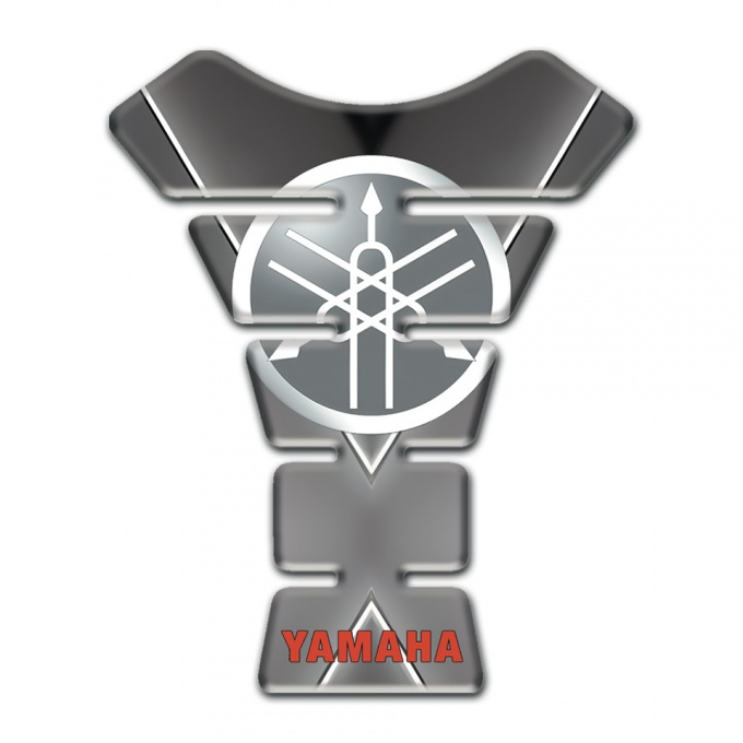 Yamaha  Tank Pad Motorbike Matte Grey Background Style 