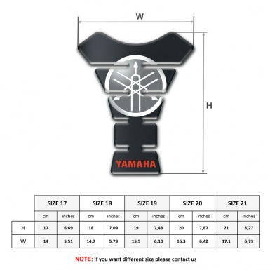 Yamaha Tank Protector Craphite base Circle Logo Design 