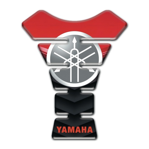 Yamaha Tank Pad Protector Circle Logo Design with Red Black base 