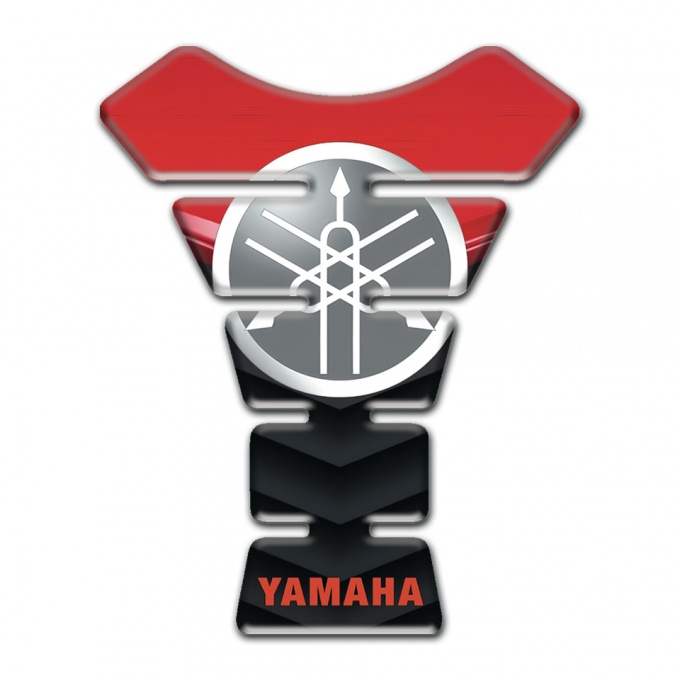 Yamaha Tank Pad Protector Circle Logo Design with Red Black base 