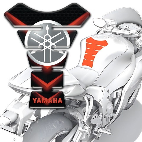 Yamaha Tank Fuse Red Lights with Circle Logo 