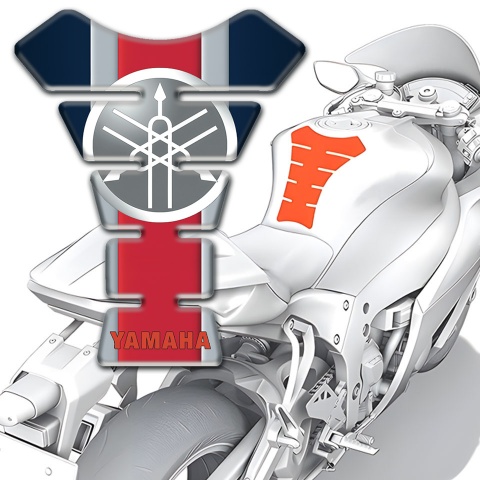 Yamaha Tank Pad Motorbike High End Background and Circle Logo Style 