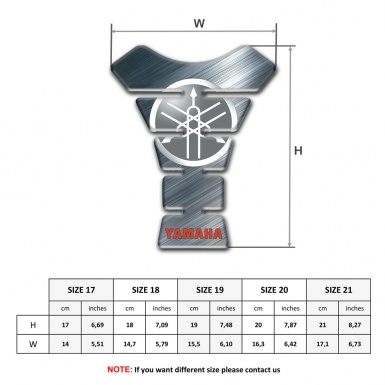 Yamaha Tank Protector Polished Base With Circle Logo 