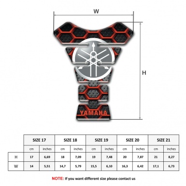 Yamaha Tank Guard Pads Circle Logo Design Unique Base 