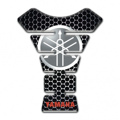 Yamaha Tank Pad Motorbike Circle logo Perforated Steel Base 