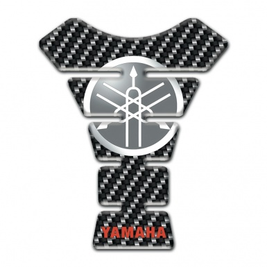 Yamaha Tank Pad Protector Circle Logo Carbon Base 