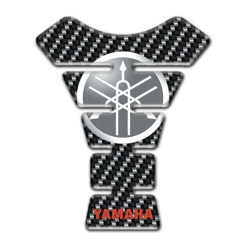Yamaha Tank Pad Protector Circle Logo Carbon Base 