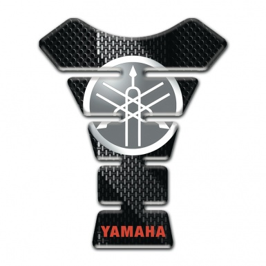 Yamaha Tank Protector Circle Logo Grey Black base 
