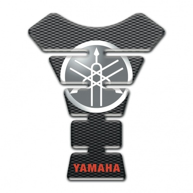 Yamaha Tank Pad Motorbike Round Logo With Red Inscription