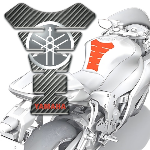 Yamaha Tank Protector Circle Logo with Classic Carbon Edition 