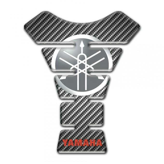 Yamaha Tank Protector Circle Logo with Classic Carbon Edition 