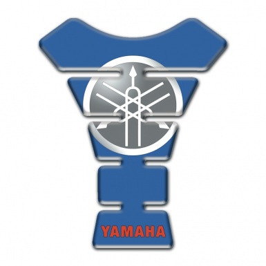 Yamaha Tank Pad Protector Grey Logo Blue Base 