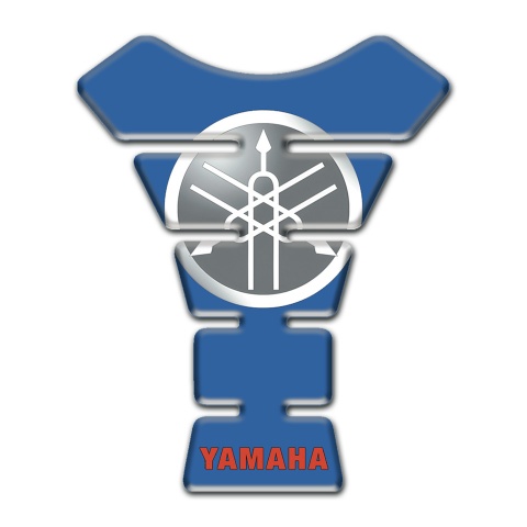 Yamaha Tank Pad Protector Grey Logo Blue Base 