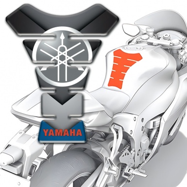 Yamaha Tank Fuse White Grey Logo High End Design 