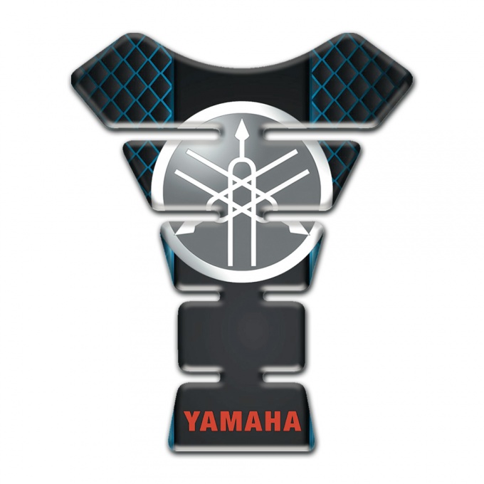 Yamaha Tank Protector White Grey Logo Neon Mesh base Motive