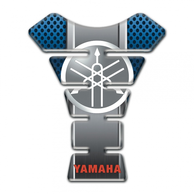 Yamaha Tank Pad Protector Blue Mesh Motive Classic Logo Style 