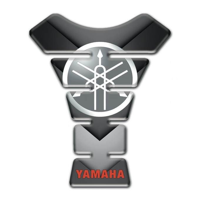 Yamaha Tank Protector Circle Style Logo Silicone Sticker 