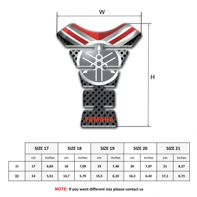 Yamaha Tank Pad Protector Stylish Vision Round Logo 